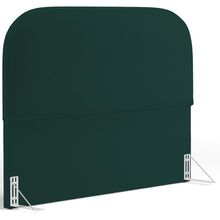Cabeceira Cama Box Casal 140cm Orgânica Lanna W01 Bouclê Verde - Lyam Decor