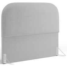 Cabeceira Cama Box King 195cm Orgânica Lanna W01 Bouclê Cinza - Lyam Decor