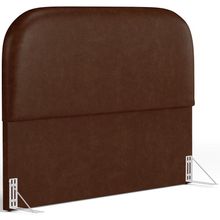 Cabeceira Cama Box Queen 160cm Orgânica Lanna W01 Couríssimo Marrom - Lyam Decor