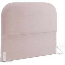Cabeceira Cama Box King 195cm Orgânica Lanna W01 Bouclê Rosê - Lyam Decor