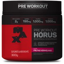 Pré Treino Horus 300g Sabor Frutas Vermelhas Max Titanium