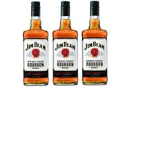 Kit Whiskey Jim Beam Bourbon 1L 3 unidades
