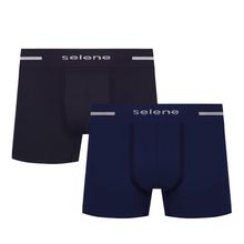 Kit 2 Cuecas Boxer Selene Sem Costura Masculina