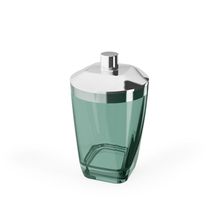 Porta Algodao Acessorio de Banheiro Verde Claro 300ml 1un