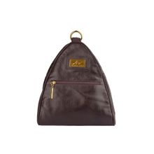 Mochila de couro liso 2 em 1 Malu