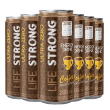 Energético Life Strong Energy Drink 6 unidades Coffee