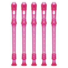 Kit 5 Flautas Doce Soprano Germânica Em C YRS-20G Rosa Yamaha
