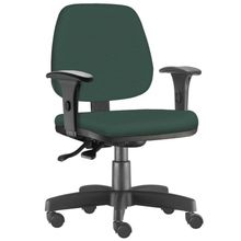 Cadeira Giratória Job L02 Executiva Ergonômica Escritório Crepe Verde Musgo - Lyam Decor