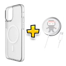 Capa Capinha Para iPhone 12 Magnética + Cabo conexão