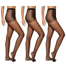 Kit 3 Meias Calças Selene Clássica Fio 15 Feminina