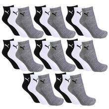 Kit 24 Pares de Meia Puma Cano Médio Esportiva Feminino - Mescla