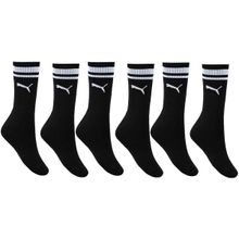 Kit 3 Pares de Meia Puma Esportiva Cano Longo Feminina - Preto