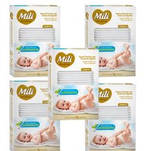 Cotonete Hastes Flexiveis 5 caixas c/ 75 unid. Biodegradável
