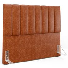 Cabeceira Cama Box Casal 140 cm Dália W01 Couríssimo Camel - Lyam Decor