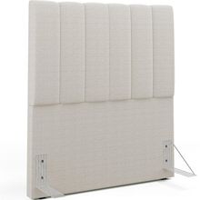 Cabeceira Cama Box Solteiro 100 cm Dália W01 Bouclê Creme - Lyam Decor