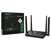 Roteador Wifi 6 Mesh Dual Band AX1500 Repetidor 600 Mega Wi-Force 2,4GHz E 5GHz Intelbras W6-1500 Portas Lan Alcance 140m²