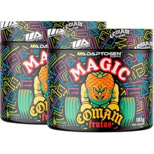 Combo 2 Pré Treino Magic Comam Frutas 183g Adaptogen Abacaxi