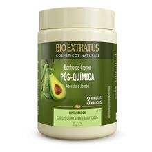 Banho De Creme Pós Quimica Abacate E Jojoba 1kg Bio Extratus