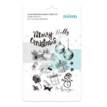 Carimbo para Relevo - Natal - Mimo - 11 x 16 cm