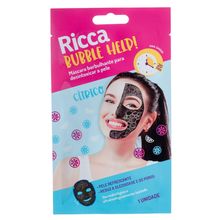 Máscara Facial Ricca Borbulhante Desintoxicar Pele 1 Unidade
