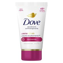 Antitranspirante Creme Sérum Dove Previne Escurecimento Niacinamida 50g Desodorante Creme Sérum Dove Previne o Escurecimento da Pele 50g