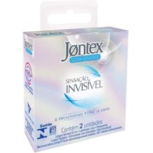 Preservativo Jontex Sensação Invisível 2 Unidades Preservativo Jontex Sensa??o Invis?vel 2 Unidades