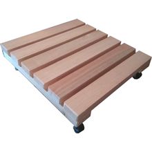 Suporte de Madeira para Vasos Botijão Com Rodas 30x30 cm Sem Pintura NeonX