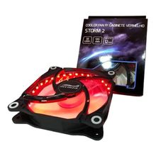 Cooler Fan 120mm Storm 2 - Preto Led Vermelho - Mymax