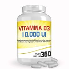 Vitamina D3 10.000Ui com 360 cápsulas Manipulado
