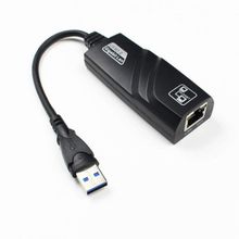 Adaptador placa de rede USB 3.0 Para Gigabit Ethernet LAN RJ45 (10/100/1000) JD-AD-RJ45