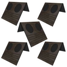 Kit 05 Esteiras Bandeja Com Suporte Para Copos Para Sofá MDF Tabaco - Gran Belo