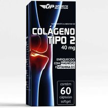Colágeno tipo 2 40mg com 60 Cápsulas Contra Dores Articulares