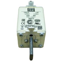 Fusível Ultra Rápido Weg Classe Ar FNH1-160K-A 160 Amperes (Tipo Nh01)