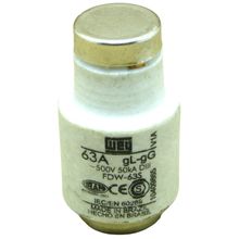 Fusível Retardado Weg Weg 63 Amp 500V 50Ka Diii Fdw63S