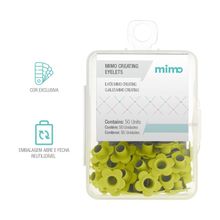 Ilhós Mimo Creating - Flor - Amarelo Candy - 4,5 mm - 50 Unids