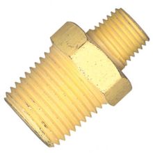 Niple de Redução Lubefer 1/2 x 1/4 Rosca Macho Aço