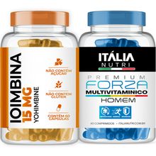 Ioimbina 15mg com 60 cápsulas + Forza Super Multivitaminico