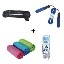 Kit Pochete + Corda + Ice Towel P Colorida Ahead