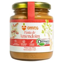 Kit 2X:Pasta de Amendoim Orgânica Onveg 210g