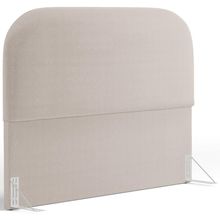 Cabeceira Cama Box Casal 140cm Orgânica Lanna W01 Bouclê Creme - Lyam Decor
