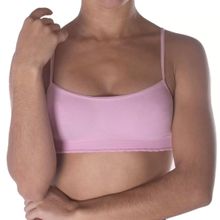 Top Selene Sem Costura Infantil - Rosa