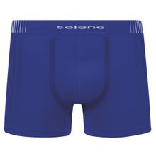Cueca Boxer Selene Sem Costura Masculina - Azul