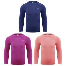 Kit 3 Camisas Térmicas Selene UV50+ Manga Longa Infantil