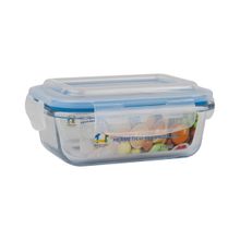 Pote Hermético De Vidro 370ml Marmitas Fitness Vasilhas Retangular Com Tampa Microondas Freezer