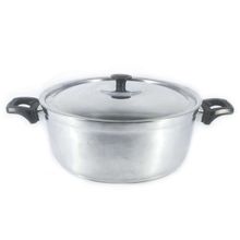 Caçarola Panela Alça Baquelite Alumínio Fundido Polido 22cm