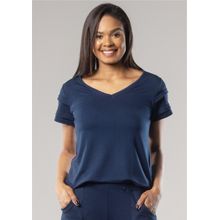 Blusa Pau a Pique Básica Azul Marinho