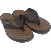 Chinelo Freeway Couro Masc - Marrom