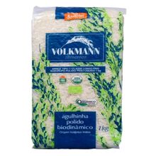 Arroz Agulhinha Polido Orgânico Biodinâmico Demeter Volkmann 1kg