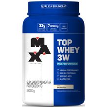 Top Whey 3W Mais Performance 900g Baunilha Max Titanium