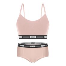 Kit Puma Top Modal Stretch + Calcinha Mini Boxer Feminino - Rosa